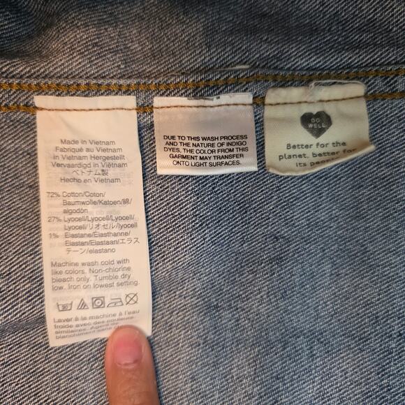 Madewell Denim Ashwood Chore Coat Jacket Freemont Wash M Stretch Cotton - Picture 8 of 8